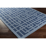 Colonial Home Navy Contemporary Geometric Handmade Area Rug - 8' x 11'