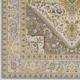 Colonial Home Tan Oriental Medallion Area Rug - 3'11" x 6'
