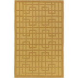 Colonial Home Yellow Contemporary Geometric Handmade Area Rug - 2' x 3'