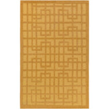 Colonial Home Yellow Contemporary Geometric Handmade Area Rug - 2' x 3'