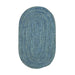 Colonial Mills Seaside Blue Tweed Braided Area Rug