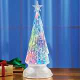 Color-Changing Snow Globe Tree Decoration - 10.630 x 5.250 x 5.130