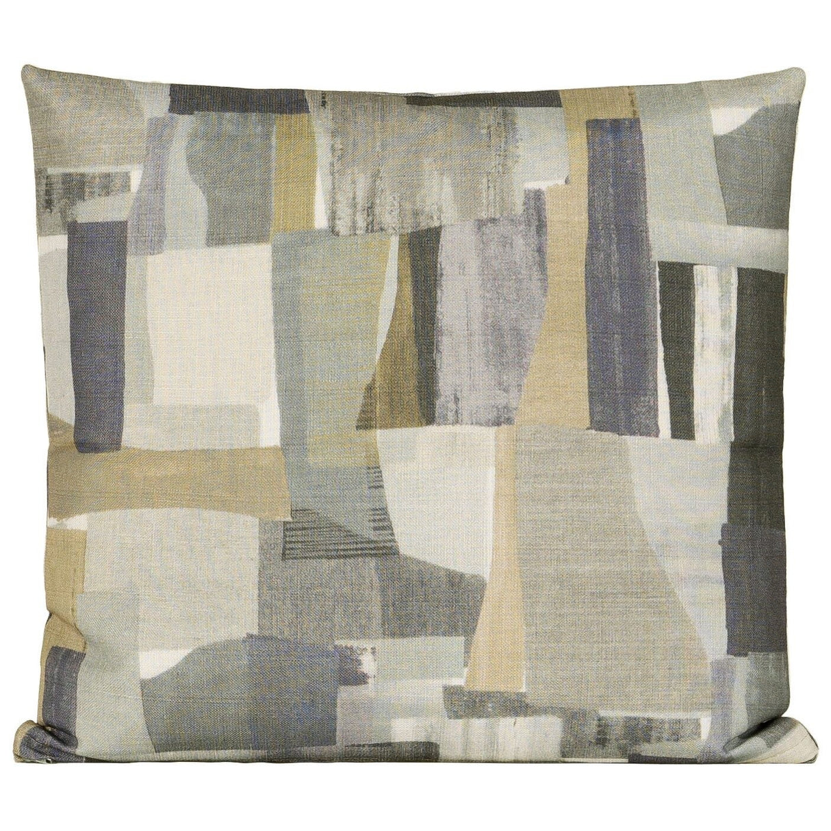 Colorblock Painted Print Throw Pillow