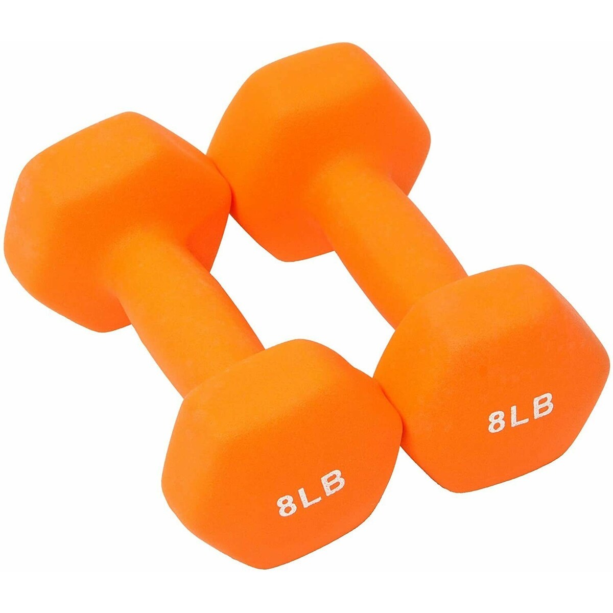 Colored Neoprene Coated Dumbbell Set with Stand - N/A