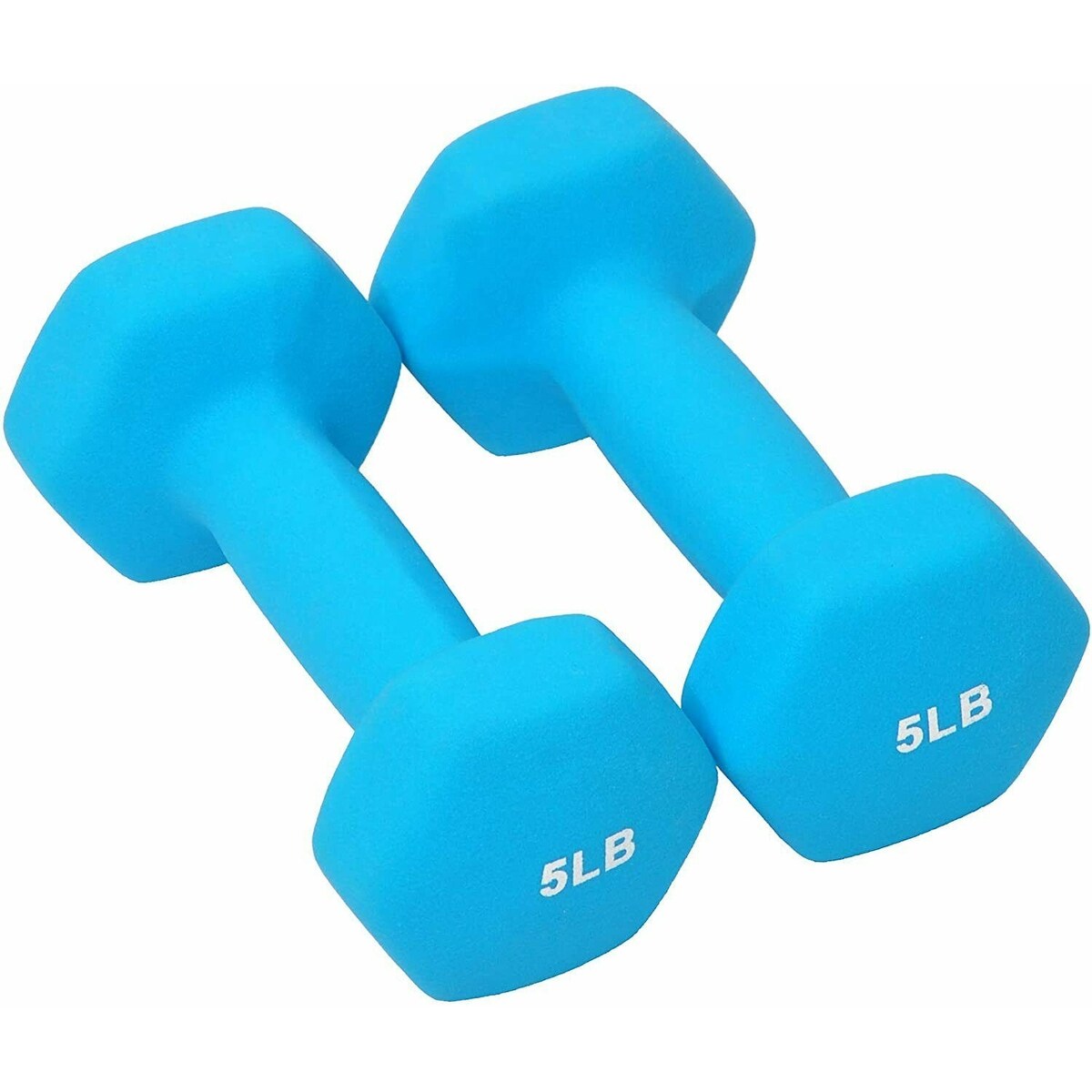 Colored Neoprene Coated Dumbbell Set with Stand - N/A