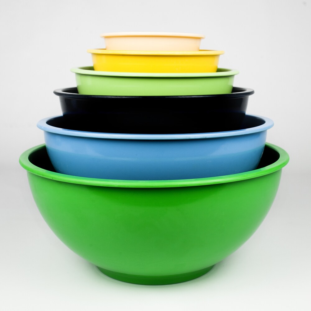 Cool Colors Nested Melamine Mixing Bowl 6-piece Set