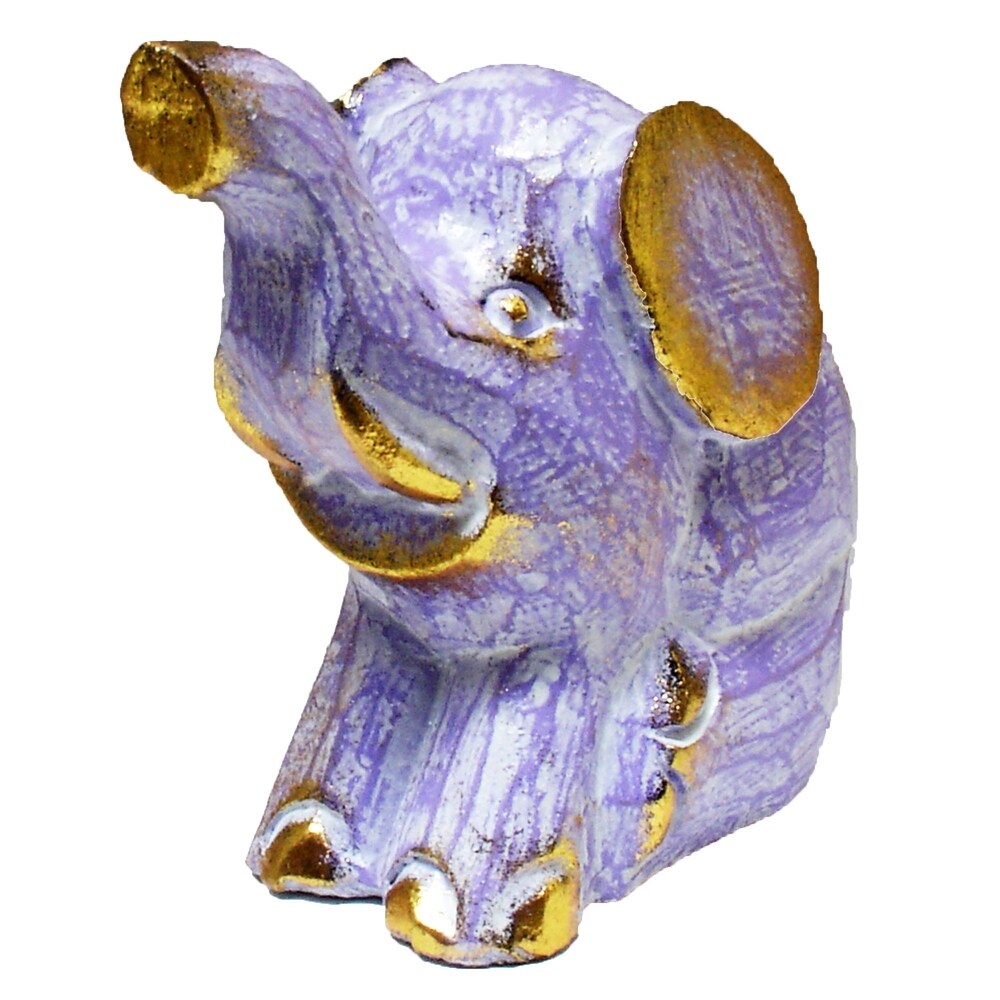 Colorful Sitting Elephant Statue