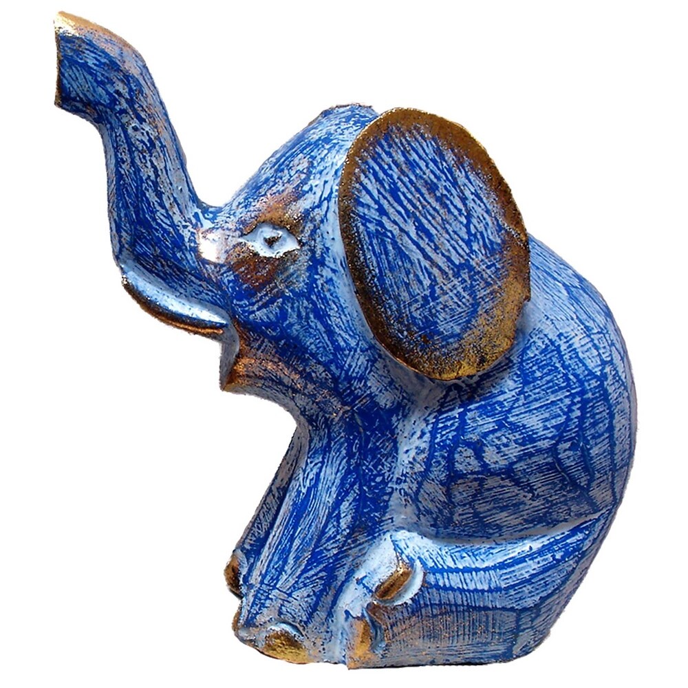 Colorful Sitting Elephant Statue