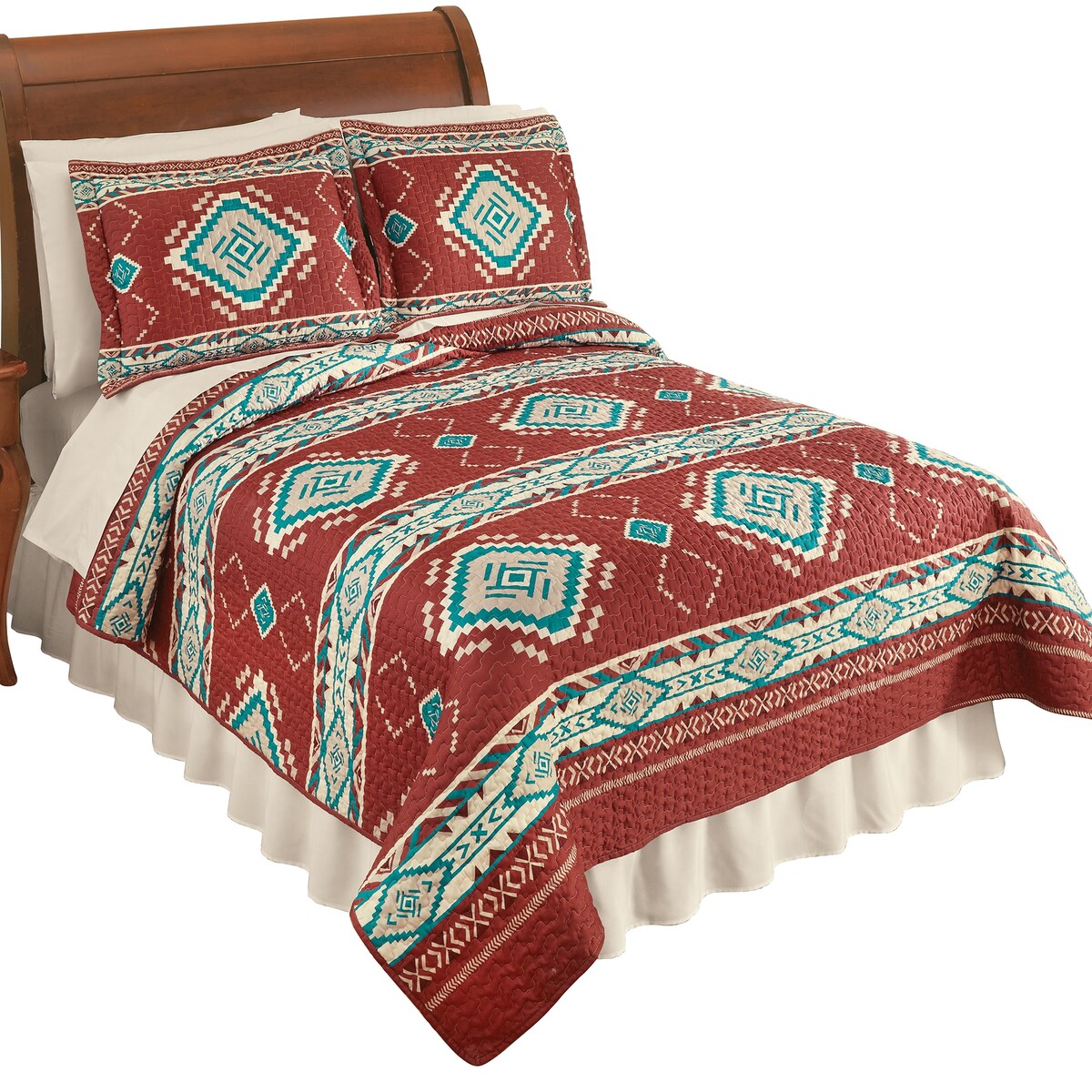 Colorful Southwest Aztec Pattern Quilt