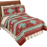 Colorful Southwest Aztec Pattern Quilt