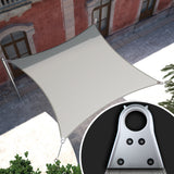 ColourTreeUSA Rectangle Sun Shade Sail Reinforced Super Ring HDPE Mesh Fabric Screen Canopy UV Block 260 GSM