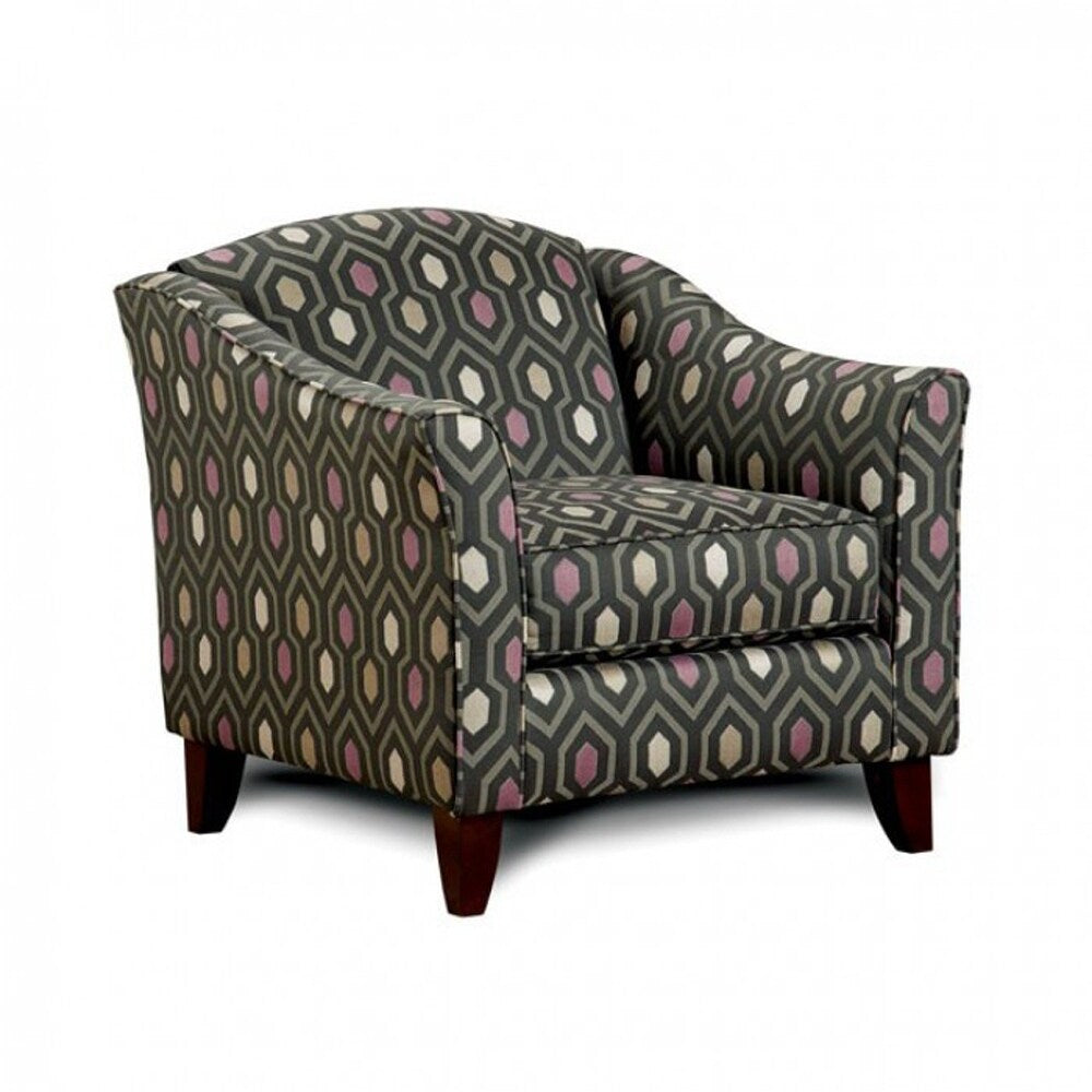 Coltrane Contemporary Fabric Chair, Multicolor