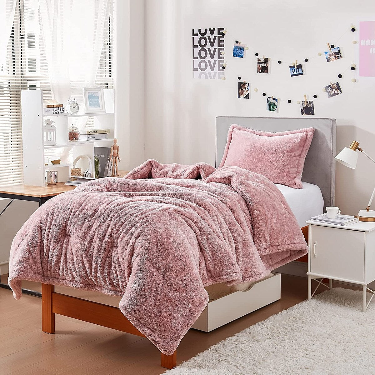 Coma Inducer® Oversized Plush Comforter - Sepia Rose