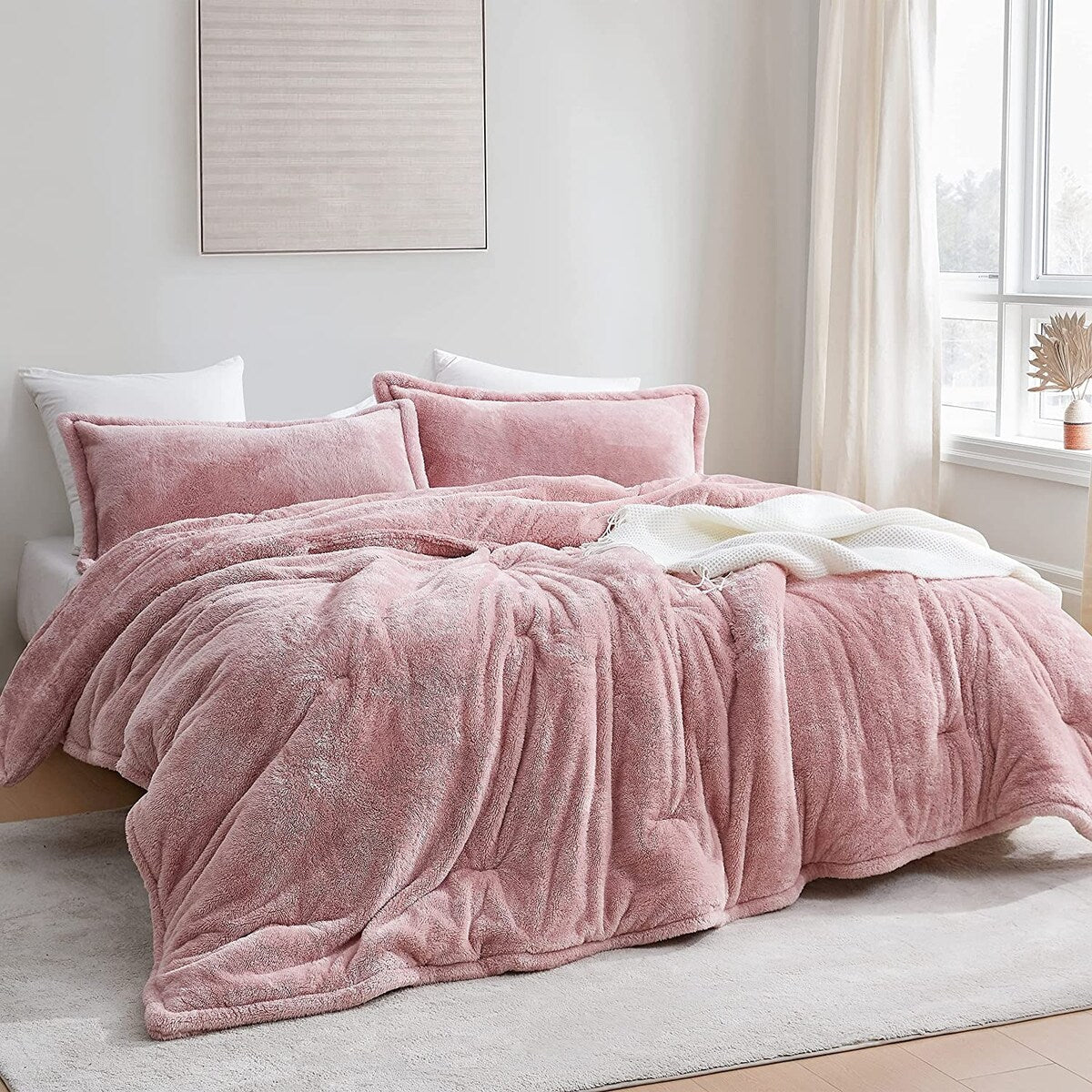 Coma Inducer® Oversized Plush Comforter - Sepia Rose