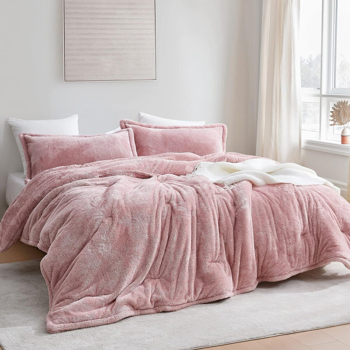 Coma Inducer® Oversized Plush Comforter - Sepia Rose