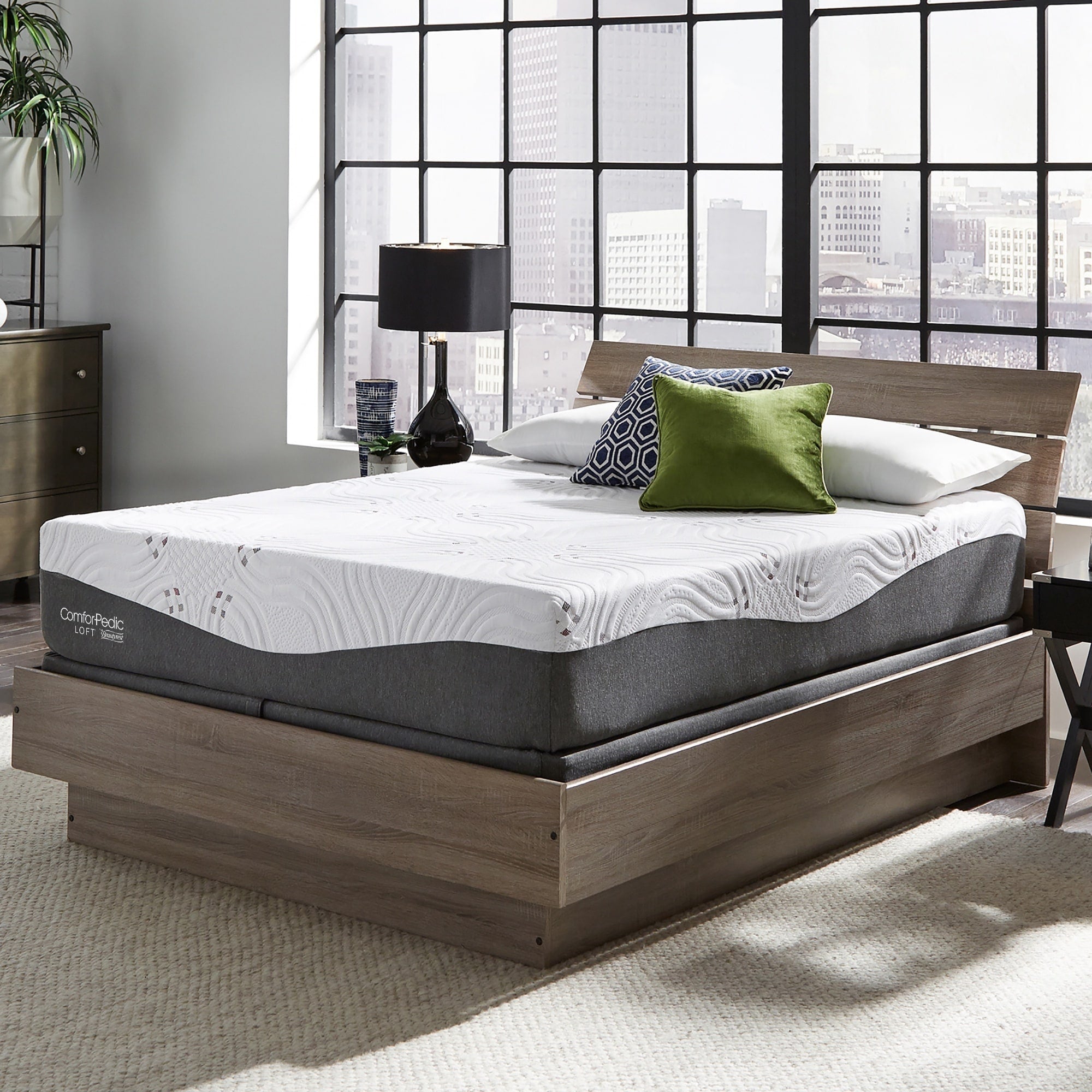 ComforPedic Loft from BeautyRest 12 inch Gel Memory Foam Mattress Set Overstock