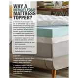 ComforPedic Loft from Beautyrest 2-inch Flat Gel Memory Foam Mattress Topper