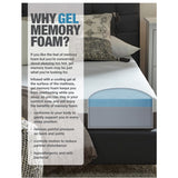 Comforpedic Loft from Beautyrest 2-inch Sculpted Gel Memory Foam Mattress Topper