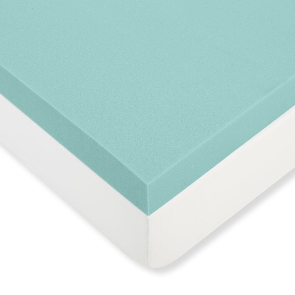 Comfort Dreams 'Mem-Cool' 4-inch Memory Foam Mattress Topper - White