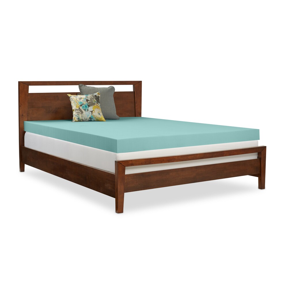 Comfort Dreams 'Mem-Cool' 4-inch Memory Foam Mattress Topper - White