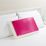 Comfort Revolution Pink Wave Memory Foam and Gel Bed Pillow