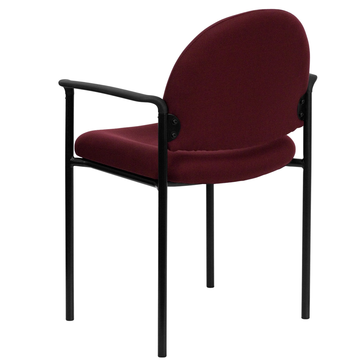 Comfort Stackable Steel Side Reception Chair with Arms