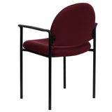 Comfort Stackable Steel Side Reception Chair with Arms