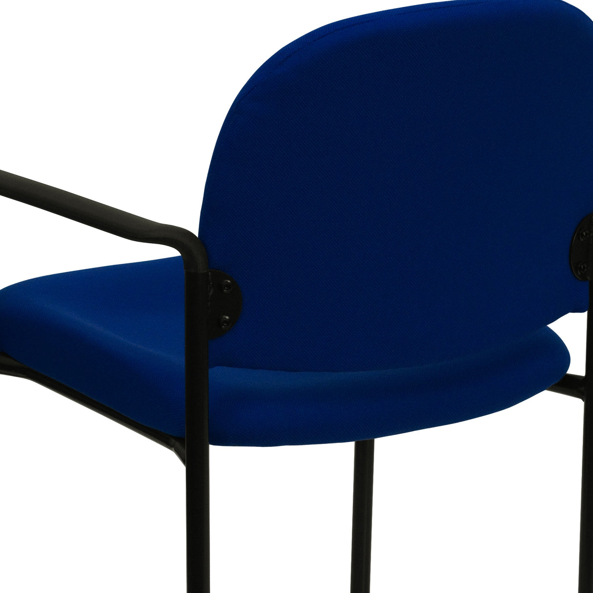 Comfort Stackable Steel Side Reception Chair with Arms