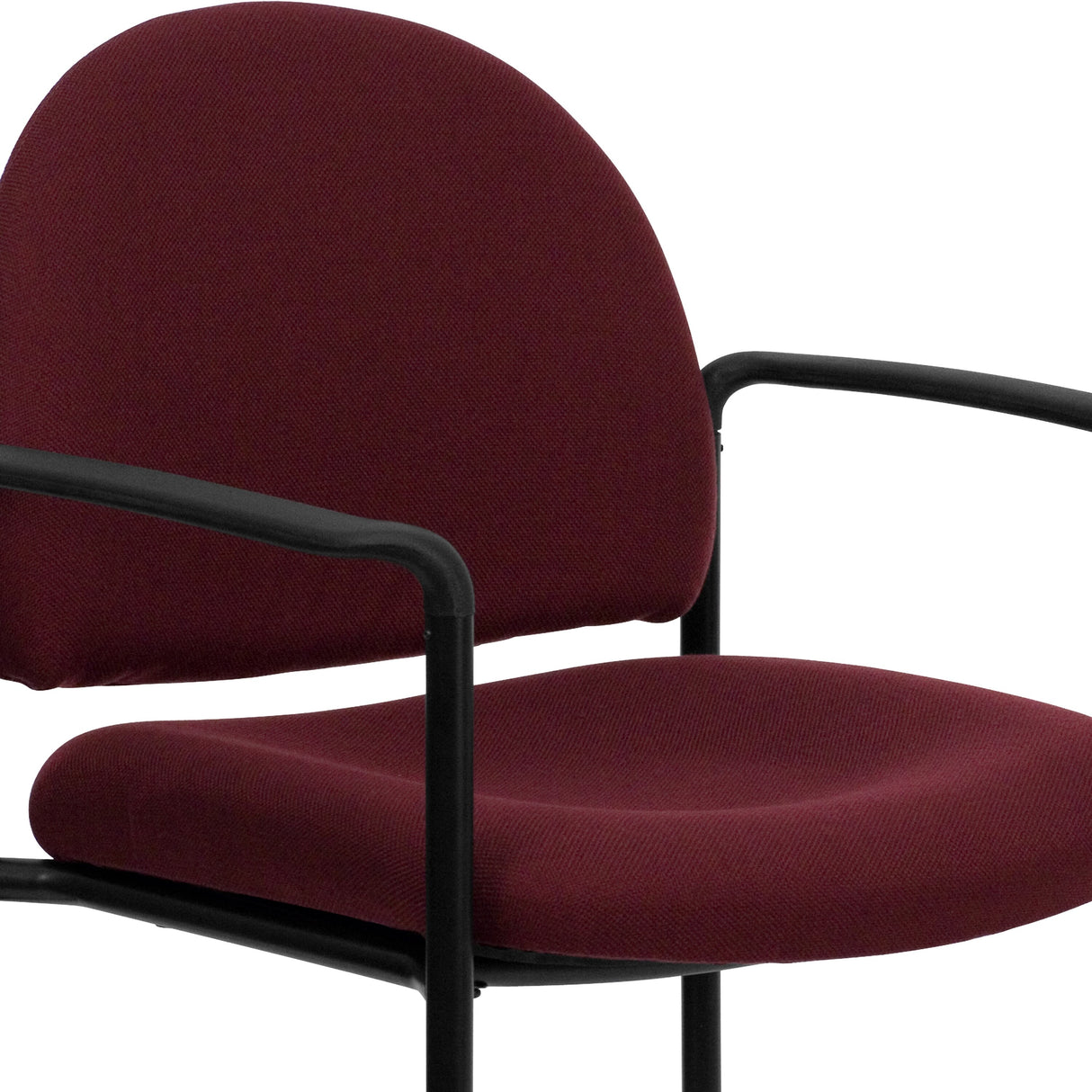 Comfort Stackable Steel Side Reception Chair with Arms