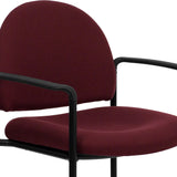 Comfort Stackable Steel Side Reception Chair with Arms