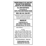 Comfort Tech 2" Mattress Topper featuring Tranquil Memory Foam