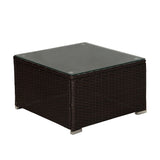 Comfortable 6-Piece Patio Furniture Set with Glass Table