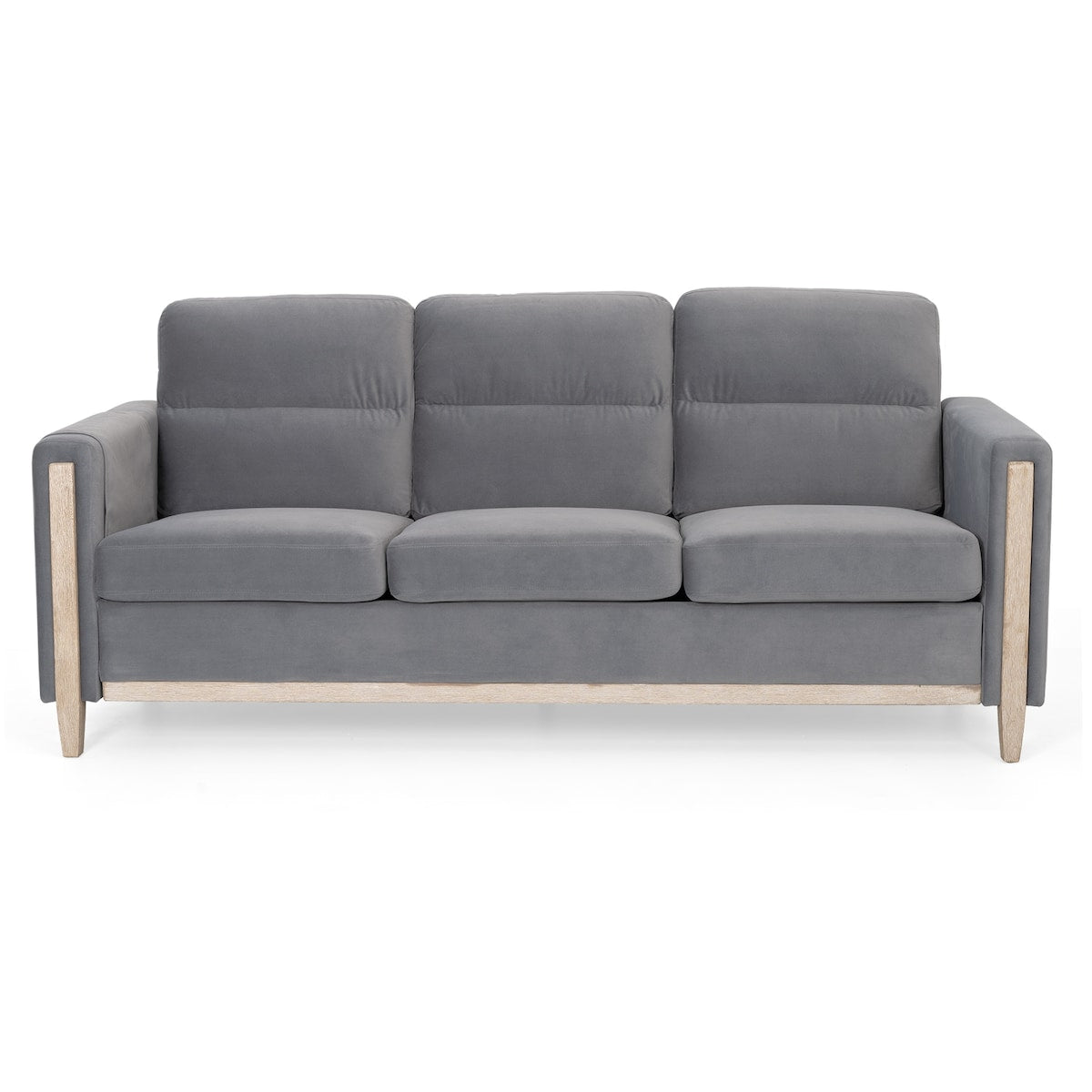 Comfortable Solid Wood Three-Seater Sofa - Soft Cushions, Durable and Long-lasting,79.5" Sofa Couch for Living Room
