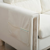 Comfortable Solid Wood Three-Seater Sofa - Soft Cushions, Durable and Long-lasting,79.5" Sofa Couch for Living Room