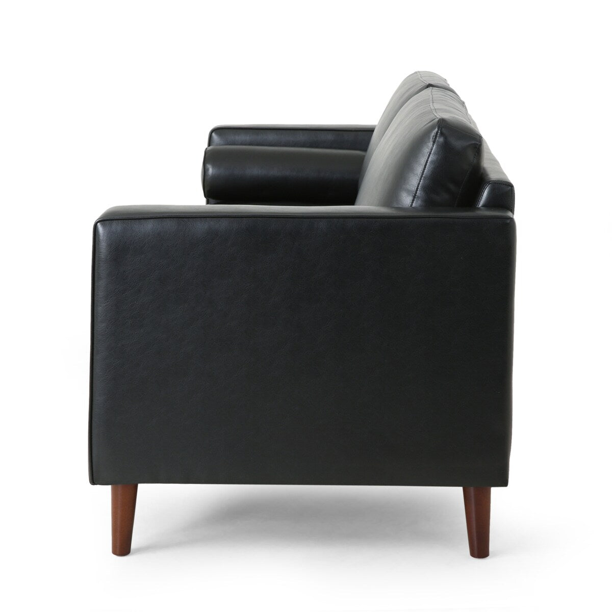 Comfy 3-seat Sofa with Wooden Legs