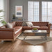 Comfy Large Sectional Sofa with Wooden Legs, Retro Style for Living Room
