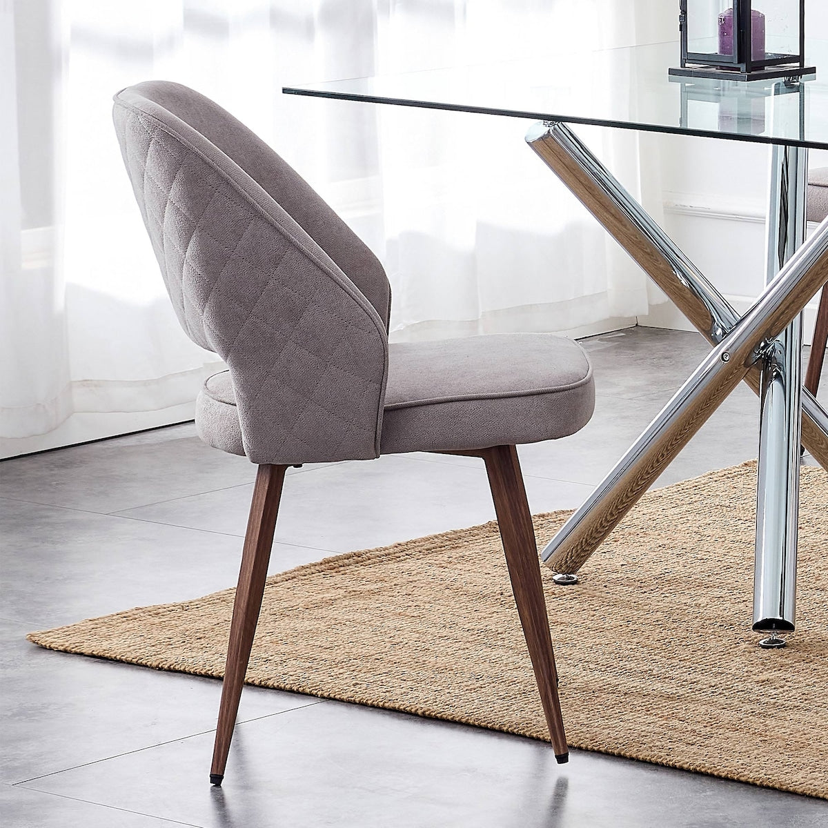 Comfy Modern Dining Chairs, Velvet Accent Chair, Living Room Leisure Chairs