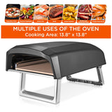 Commercial Chef Pizza Oven Outdoor - Propane Gas Pizza Oven Portable for Outside - N/A