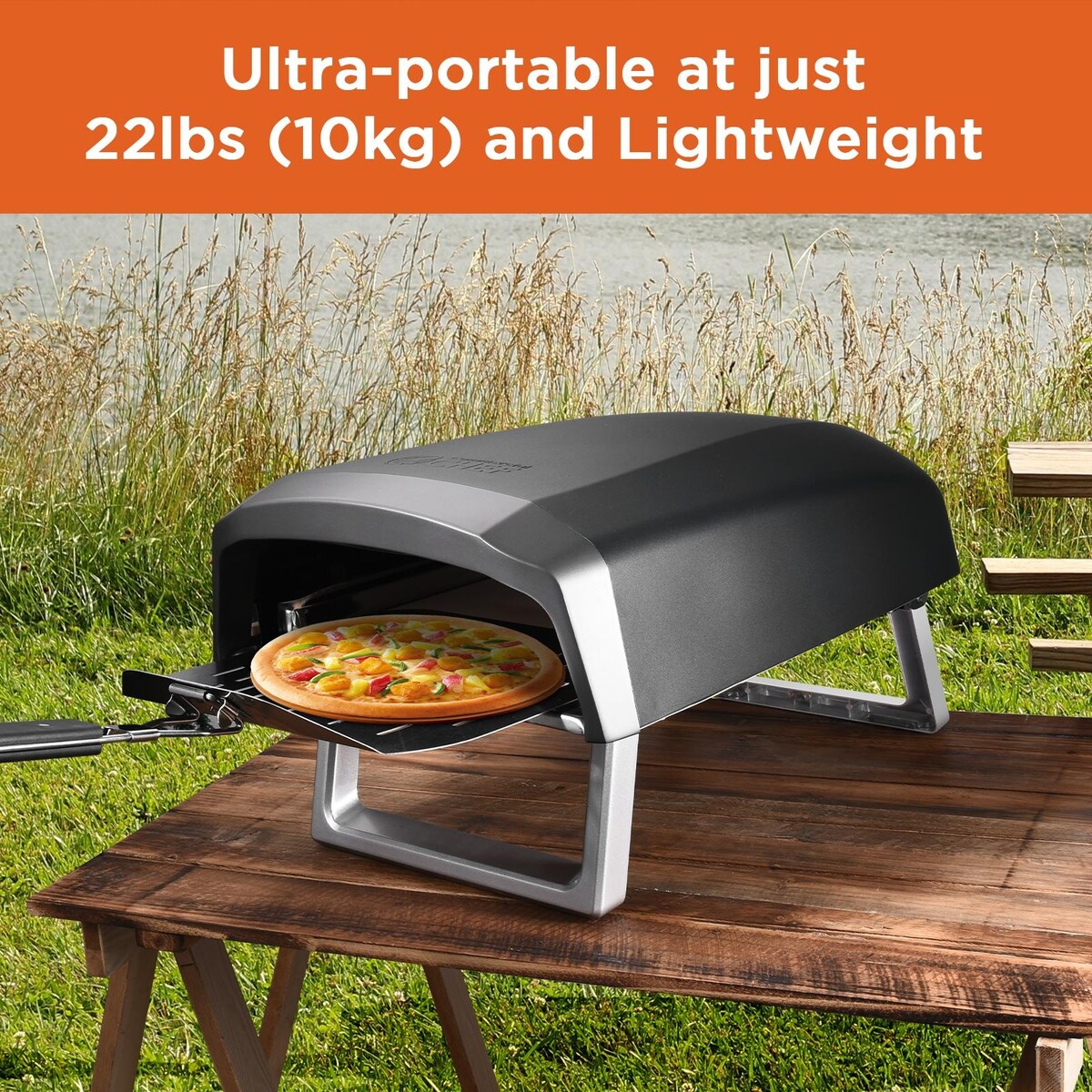 Commercial Chef Pizza Oven Outdoor - Propane Gas Pizza Oven Portable for Outside - N/A