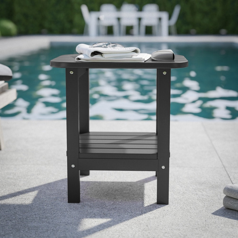 Commercial Grade All Weather Adirondack Style Patio Side Table