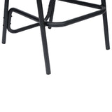 Commercial Indoor-Outdoor Rattan Restaurant Barstool with Aluminum Frame-Set of 2