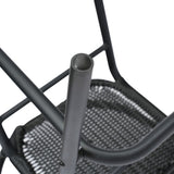 Commercial Indoor-Outdoor Rattan Restaurant Barstool with Aluminum Frame-Set of 2