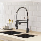 Commercial Kitchen Sink Faucet With Pull Down Sprayer Single Handle Matte Black Kitchen Faucet Single Hole Vanity Basin Taps