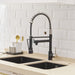 Commercial Kitchen Sink Faucet With Pull Down Sprayer Single Handle Matte Black Kitchen Faucet Single Hole Vanity Basin Taps