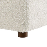 Commix Down Filled Overstuffed Boucle Fabric Corner Chair