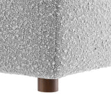 Commix Down Filled Overstuffed Boucle Fabric Corner Chair