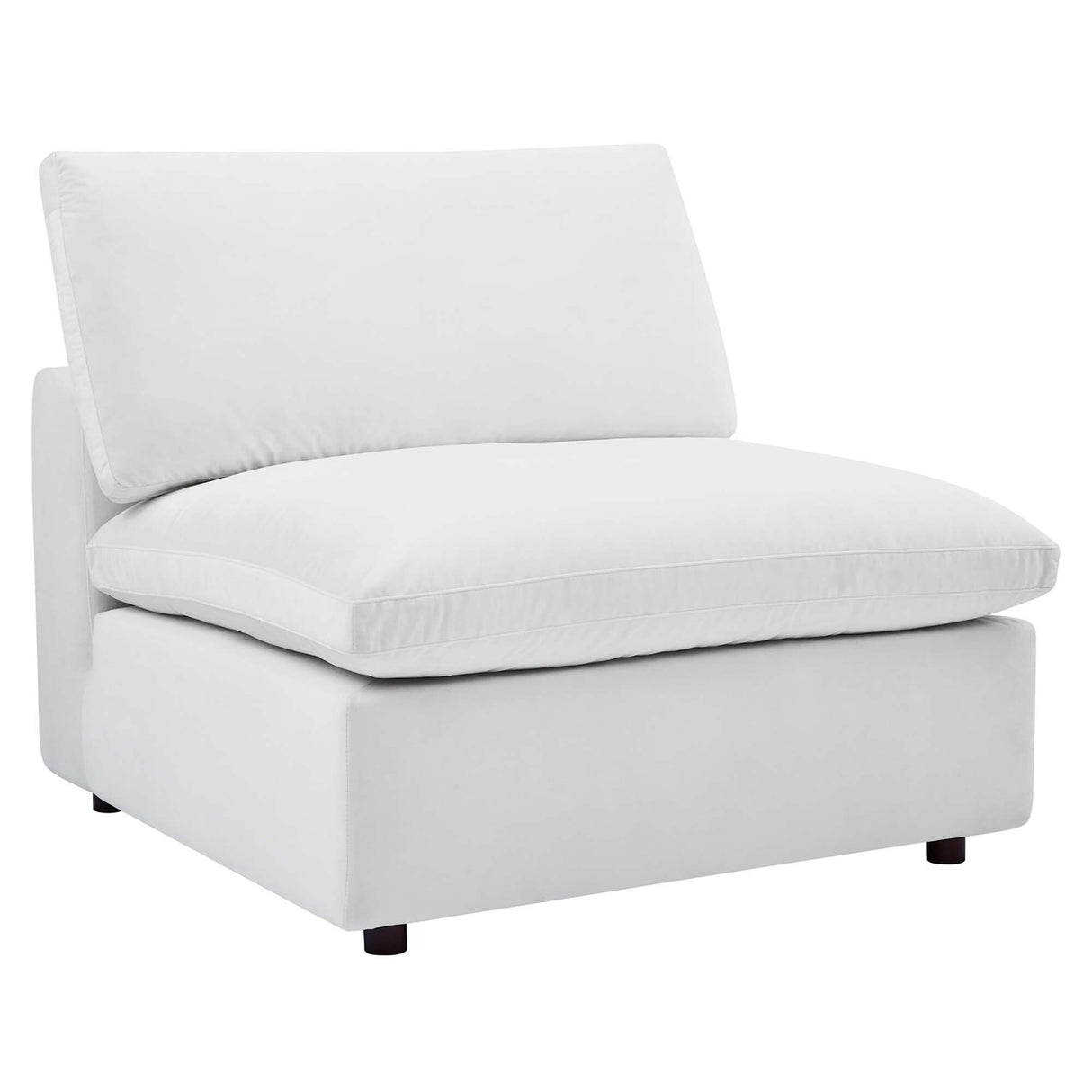 Commix Down Filled Overstuffed Velvet 7-Piece Sectional Sofa