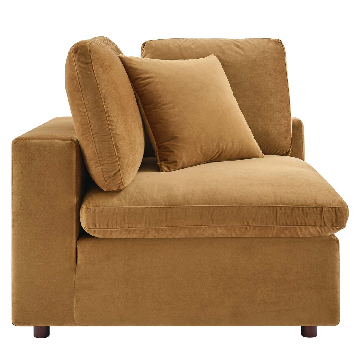 Commix Down Filled Overstuffed Velvet 7-Piece Sectional Sofa