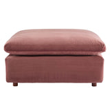 Commix Down Filled Overstuffed Velvet 7-Piece Sectional Sofa