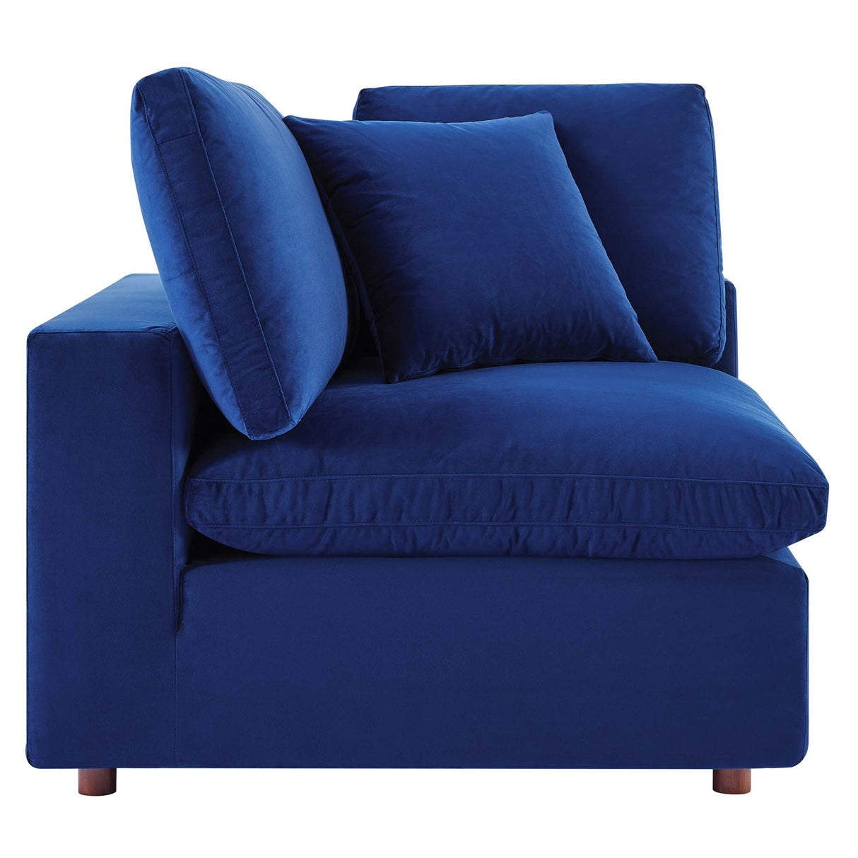 Commix Down Filled Overstuffed Velvet 7-Piece Sectional Sofa